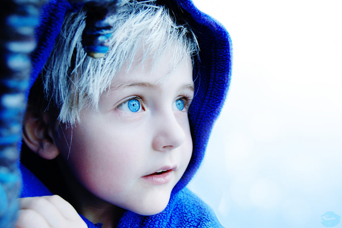 boy with blue hoodie