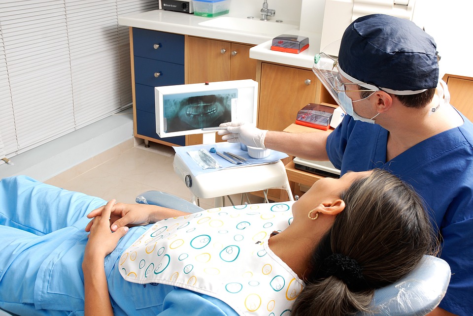 woman in dental clinic